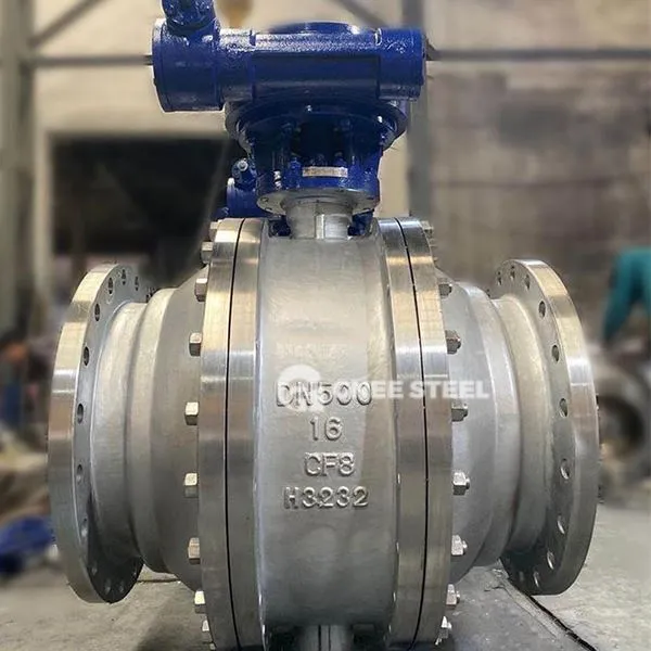 API 6D 3 Biċċiet Trunnion Mounted Ball Valve