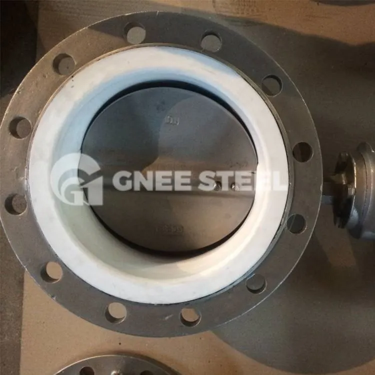 Valv tal-farfett tal-ħadid fondut Offset doppju