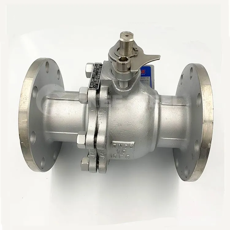 Port sħiħ Stainless Flanġ Valvi tal-ballun