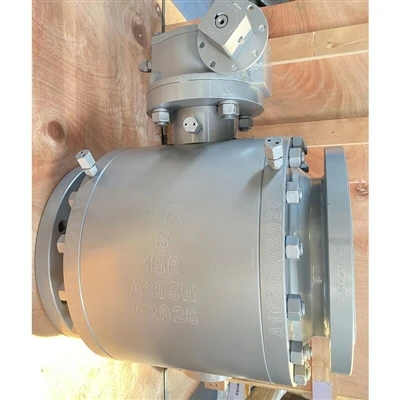 Valv tal-ballun API 6D Trunnion, Azzar tal-Karbonju A105N, 8 IN, 150 LB Vapur lejn il-Qatar