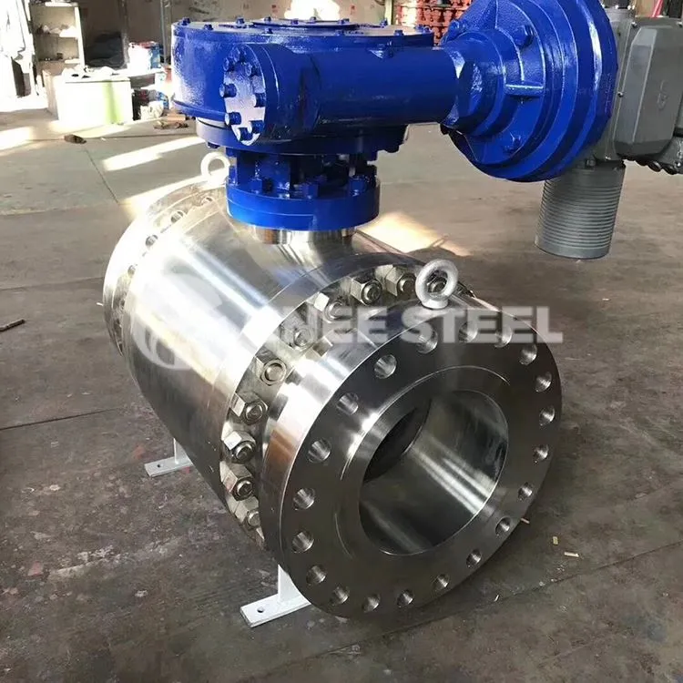 Valv tal-ballun DBB Immontat fuq Trunnion